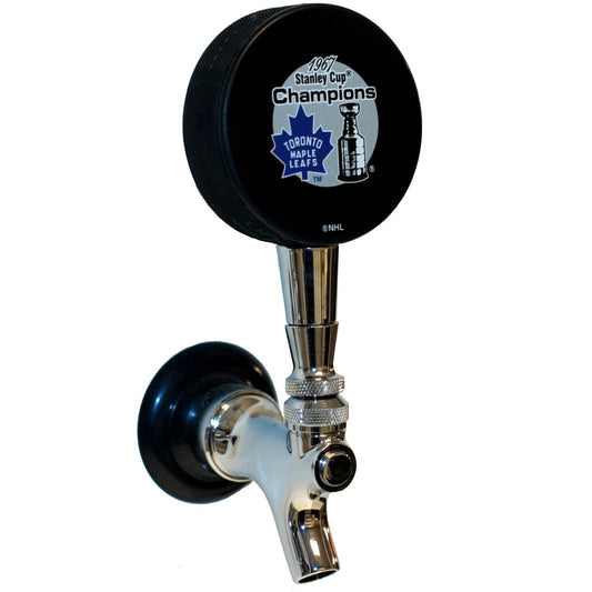 Toronto Maple Leafs 1967 Stanley Cup Champions Hockey Puck Beer Tap Handle