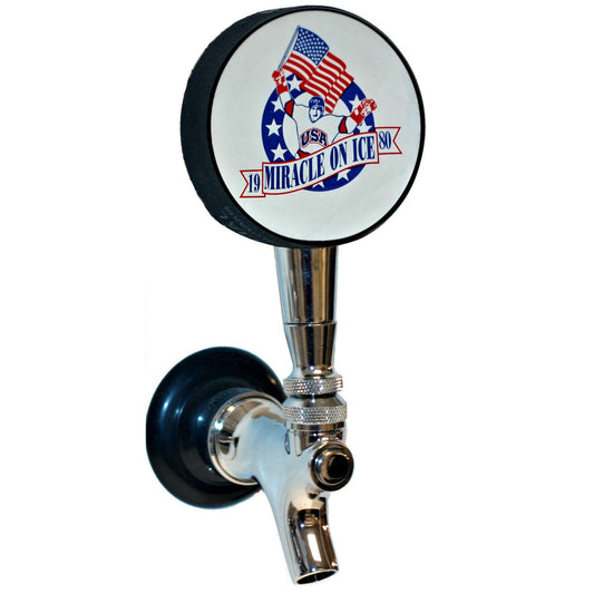 Team USA 1980 'Miracle On Ice' Hockey Puck Beer Tap Handle