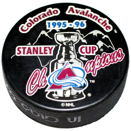 Colorado Avalanche 1996 Stanley Cup Champions Collectible Hockey Puck