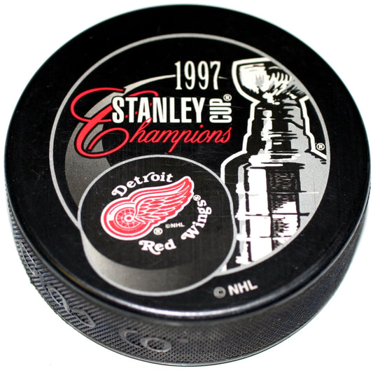 Detroit Red Wings 1997 Stanley Cup Champions Collectible Hockey Puck