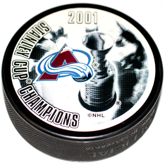 Colorado Avalanche 2001 Stanley Cup Champions Collectible Hockey Puck