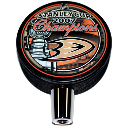 Anaheim Ducks 2007 Stanley Cup Champions Hockey Puck Beer Tap Handle