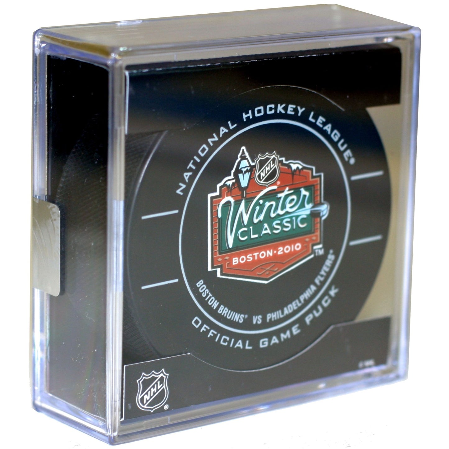 2010 NHL Winter Classic Game Style Collectible Hockey Puck -Philadelphia Flyers vs the Boston Bruins-