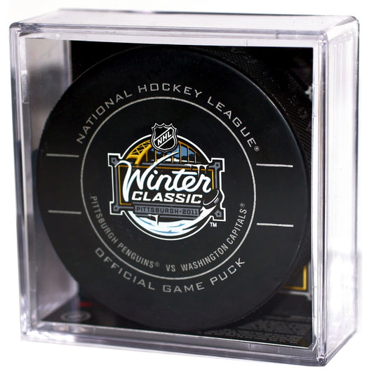 2011 NHL Winter Classic Game style Collectible Hockey Puck -Washington Capitals vs the Pittsburgh Penguins-