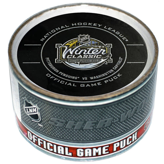 2011 NHL Winter Classic Game Style Collectible Hockey Puck - Out of Print Container
