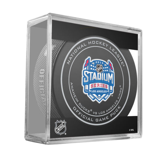 2014 NHL Los Angeles Stadium Series Game Style Collectible Hockey Puck