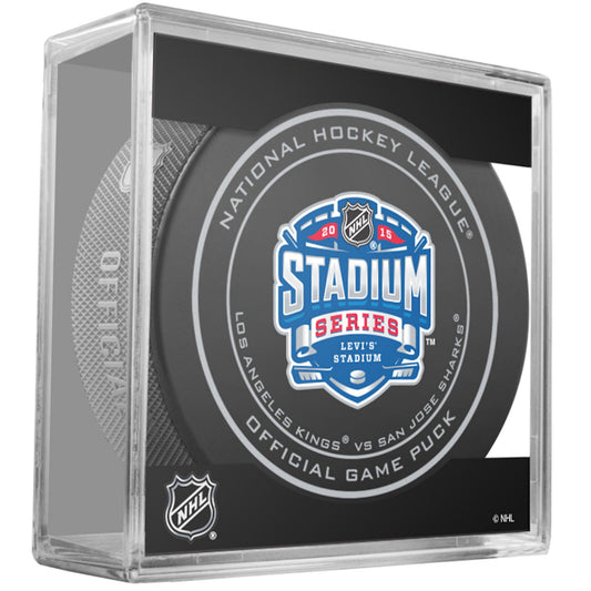 2015 NHL San Francisco Stadium Series Game Style Collectible Hockey Puck -LA Kings vs Anaheim Ducks-