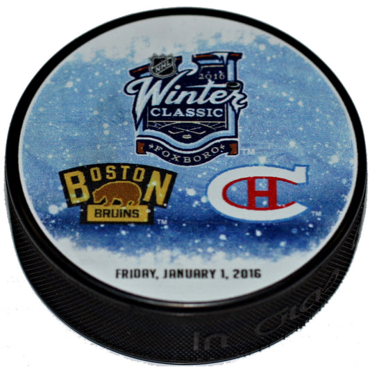 2016 NHL Winter Classic Dueling Collectible Hockey Puck -Montreal Canadiens vs Boston Bruins-