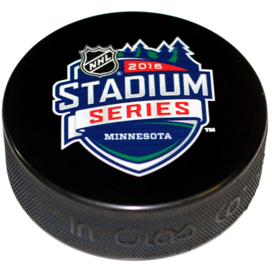 2016 NHL Minnesota Stadium Series Souvenir Style Collectible Hockey Puck -Chicago Blackhawks vs Minnesota Wild-
