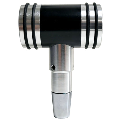 Speed Series Machined Black and Silver Gear Shifter Beer Tap Handle