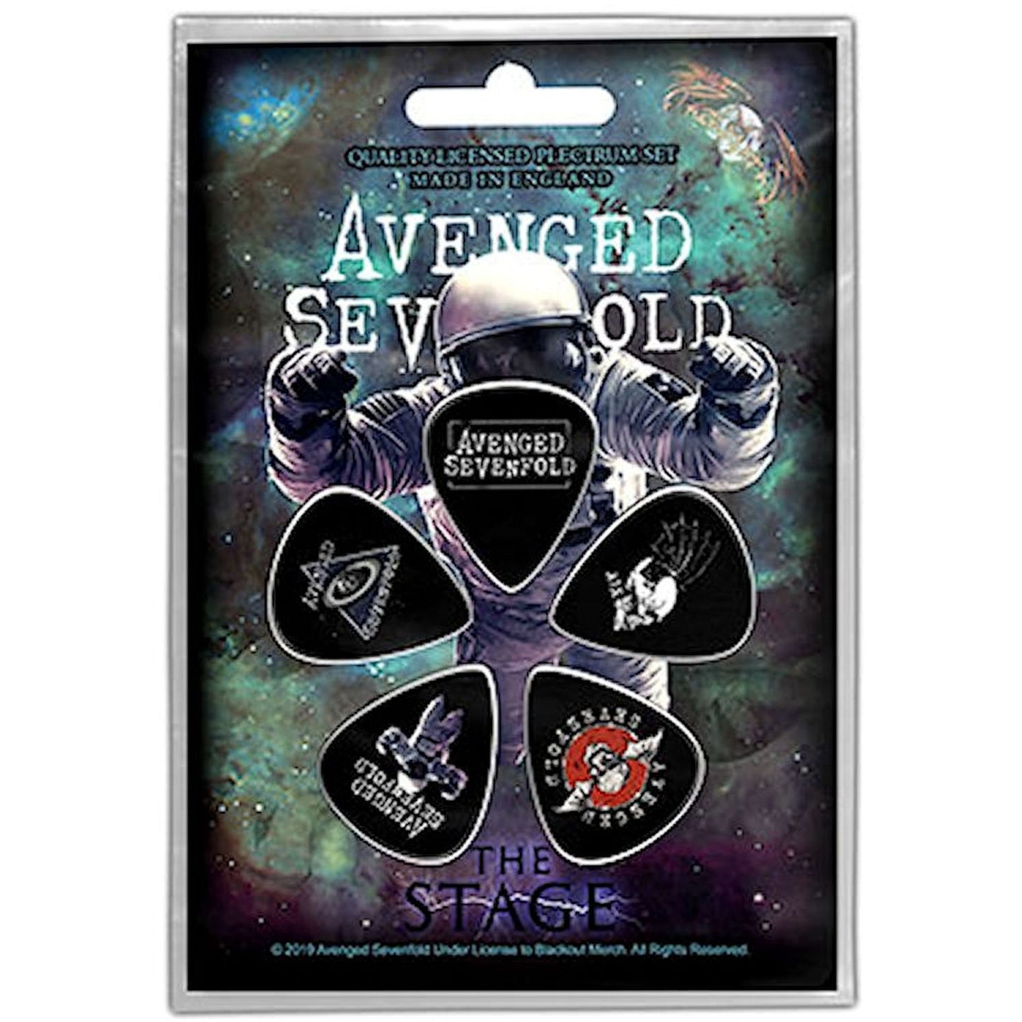 Avenged Sevenfold Collectible Rock & Roll Guitar Pick Set Of Five