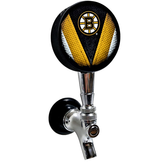 Boston Bruins Stitch Series Hockey Puck Beer Tap Handle