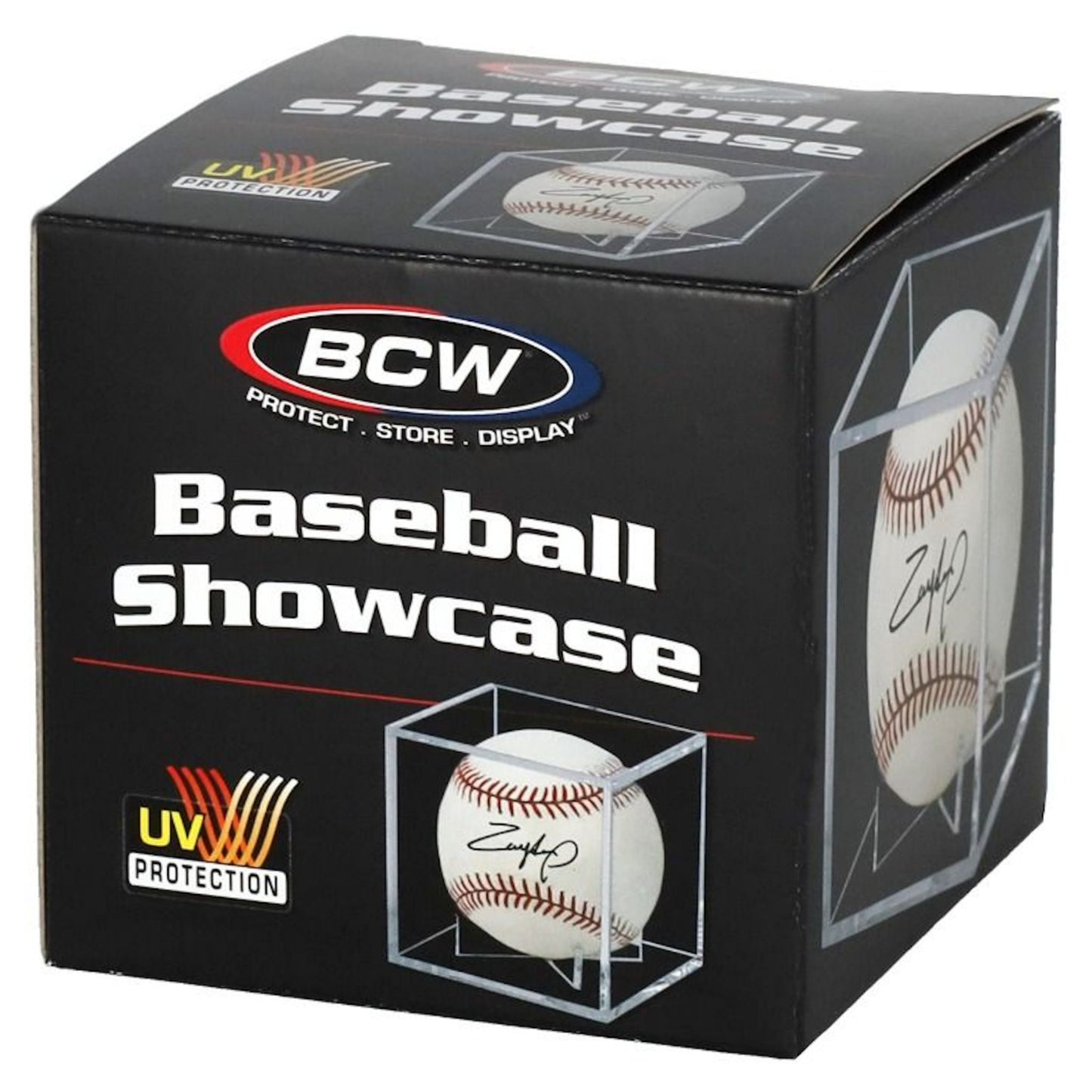 BCW UV Protected Baseball Showcase With Built In Stand