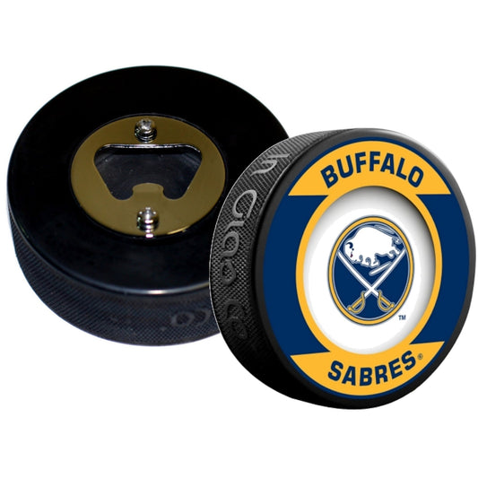 Buffalo Sabres Retro Series Hockey Puck Bottle Opener