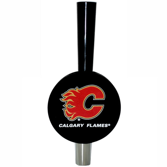 Calgary Flames Tall-Boy Hockey Puck Beer Tap Handle