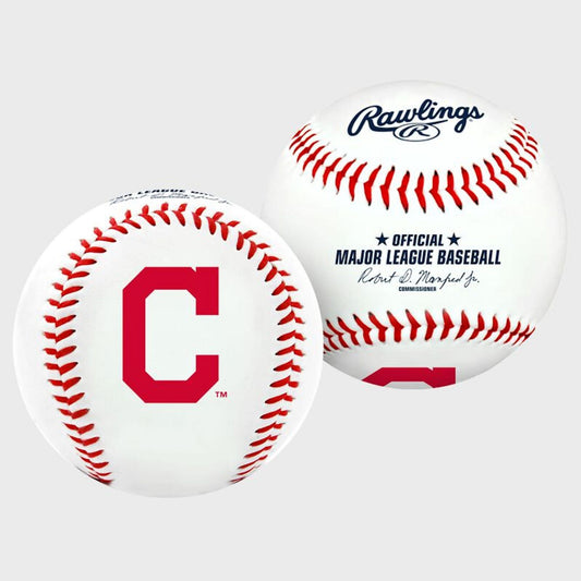 Cleveland Indians Throwback Logo Collectible MLB Logo Baseball