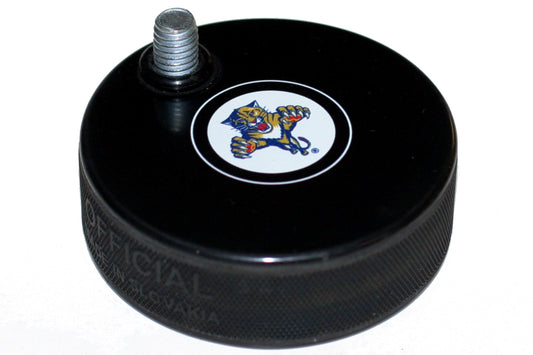 Florida Panthers Autograph Series Throwback Logo Autograph Series Hockey Puck Beer Tap Handle Display