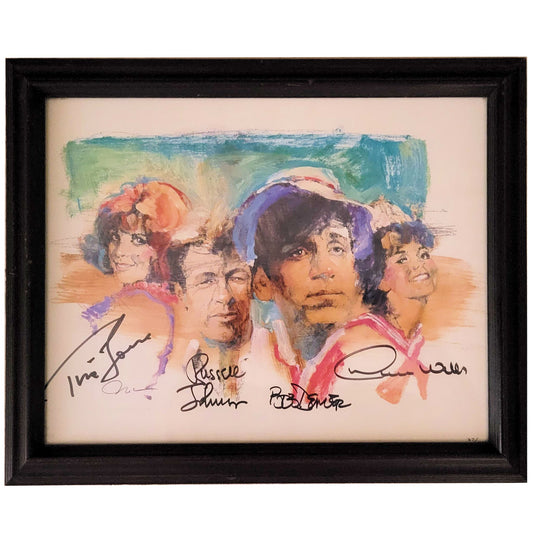 Gilligan's Island Framed Print Signed By Four Cast Members With COA