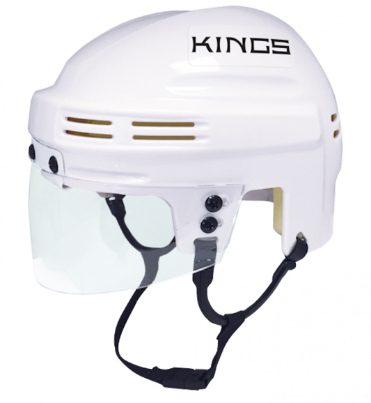 Los Angeles Kings Text Logo White Unsigned Collectible Mini Hockey Helmet