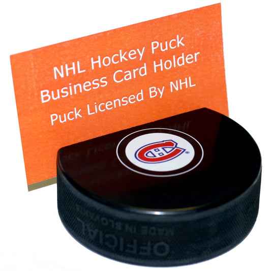 Montreal Canadiens Autograph Series Hockey Puck Business Card Holder