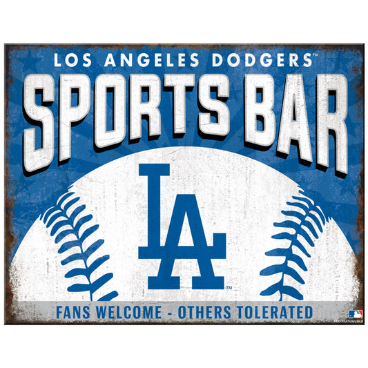 Los Angeles Dodgers MLB Sports Bar Metal Sign