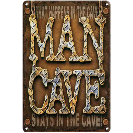 MAN CAVE Hunters Series Metal Bar Sign