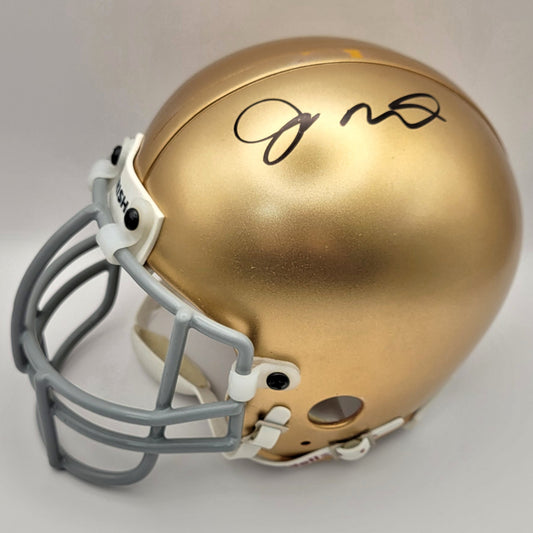 Notre Dame Fighting Irish Joe Montana Autographed Mini Football Helmet w/ COA