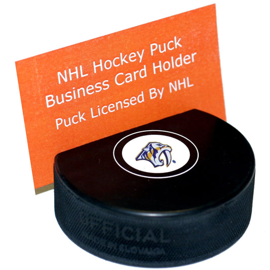 Nashville Predators Autograph Series Hockey Puck Business Card Holder