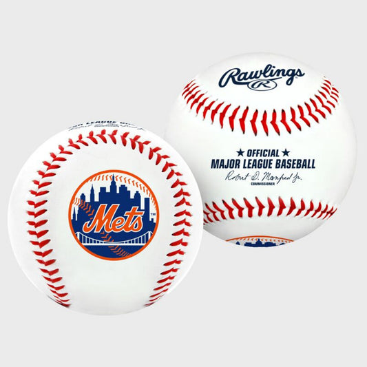 New York Mets Collectible MLB Logo Baseball