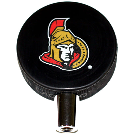Ottawa Senators Throwback Logo Basic Series Hockey Puck Beer Tap Handle