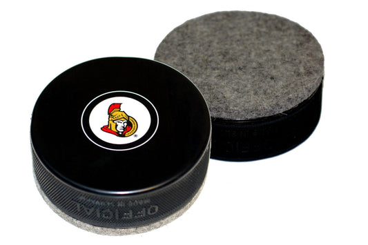 Ottawa Senators Throwback Logo Autograph Series Hockey Puck Board Eraser For Chalk & Whiteboards