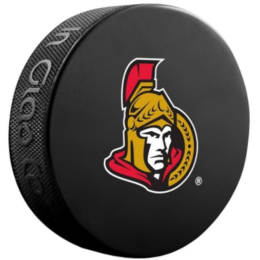 Ottawa Senators Throwback Logo Basic Style Collectible Hockey Puck