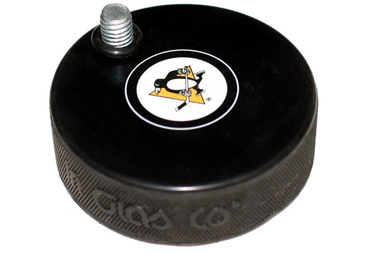 Pittsburgh Penguins Autograph Series Hockey Puck Beer Tap Handle Display