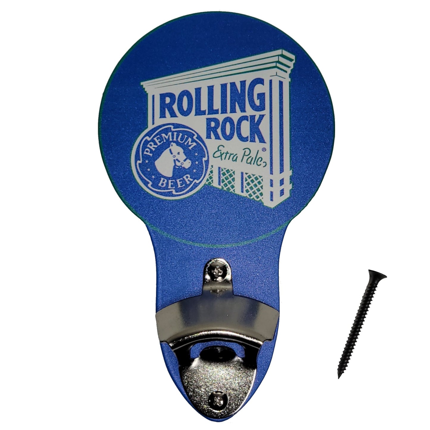 Rolling Rock Extra Pale Metal Sign Bottle Opener