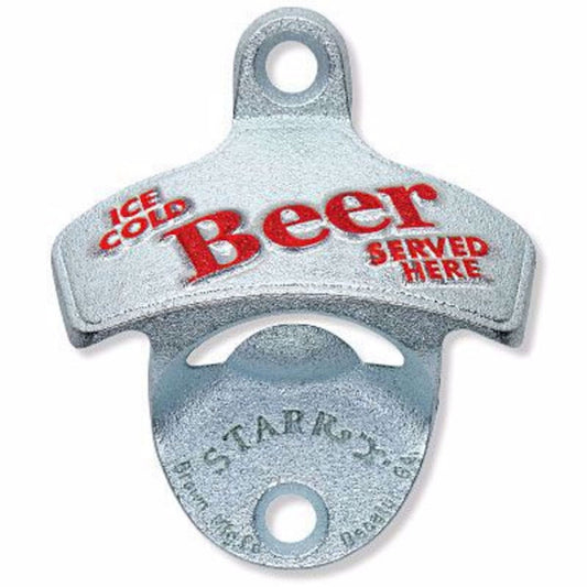 Ice Cold Beer Served Here Cast Iron Series Wall Mounted Man Cave Bottle Opener