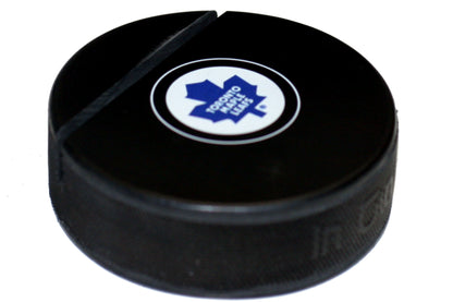 Toronto Maple Leafs Throwback Logo Autograph Series Hockey Puck Business Card Holder