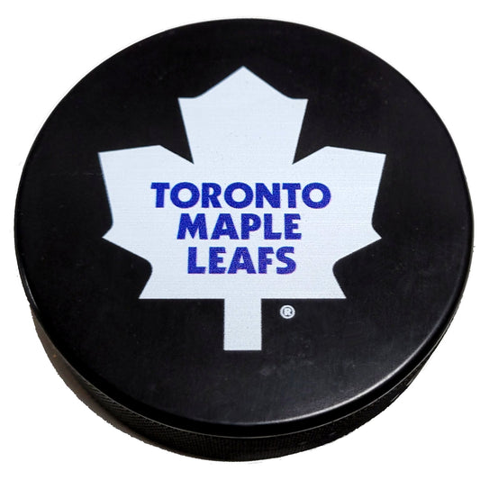 Out Of Print Toronto Maple Leafs Throwback Logo Basic Style Collectible Hockey Puck