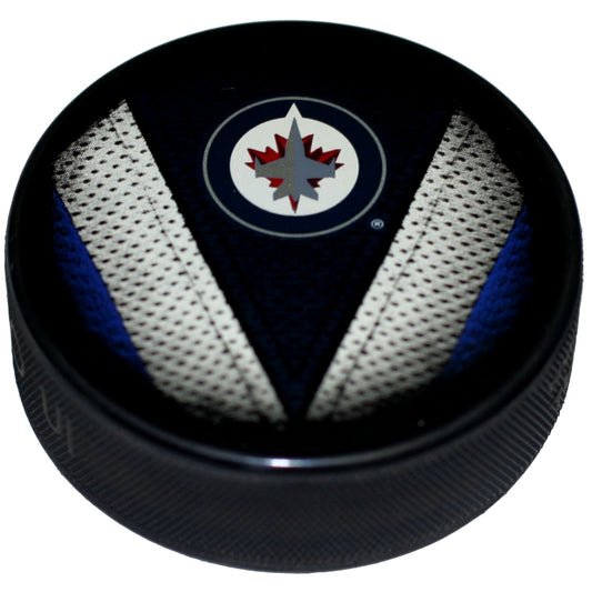 Winnipeg Jets Stitch Series Collectible Hockey Puck