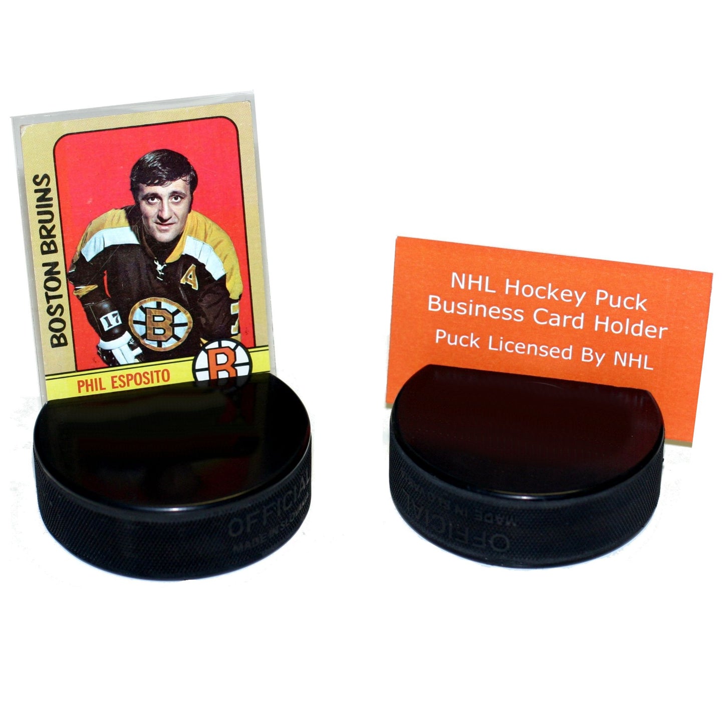 Boston Bruins Basic Series Hockey Puck Business Card Holder