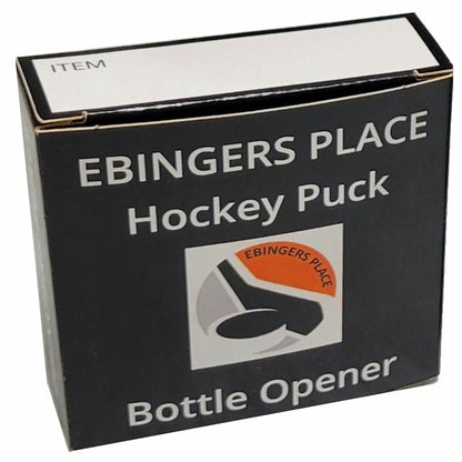 American Flag Hockey Puck Bottle Opener
