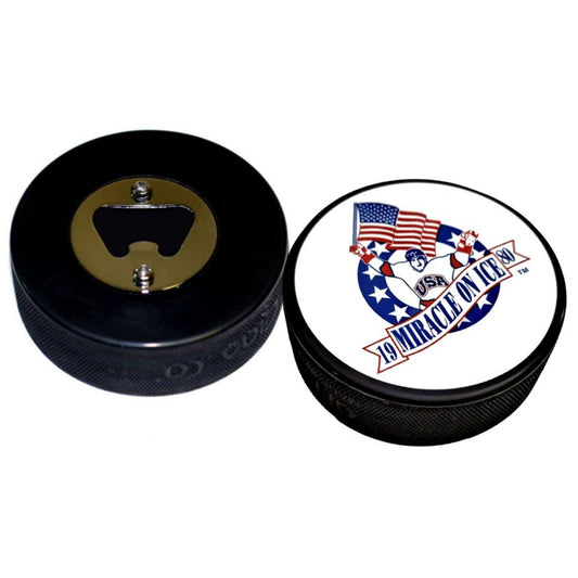 Team USA 1980 'Miracle On Ice' Hockey Puck Bottle Opener