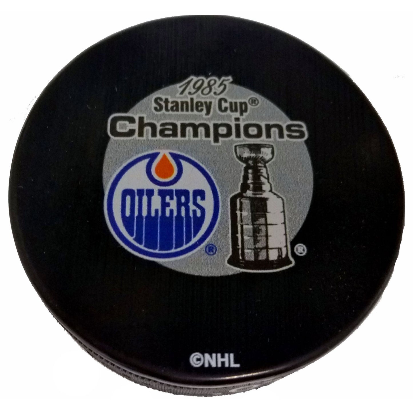 Edmonton Oilers 1985  Stanley Cup Champions Collectible Hockey Puck