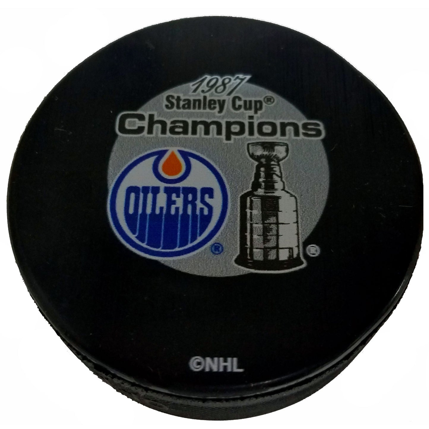 Edmonton Oilers 1987 Stanley Cup Champions Collectible Hockey Puck