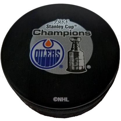 Edmonton Oilers 1988 Stanley Cup Champions Collectible Hockey Puck