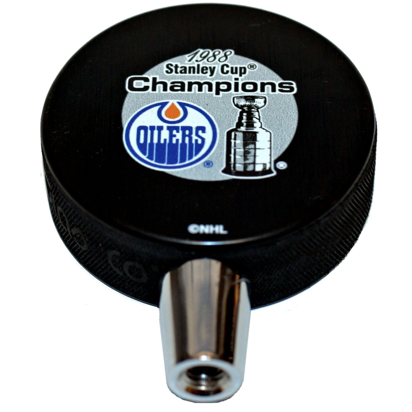 Edmonton Oilers 1988 Stanley Cup Champions Hockey Puck Beer Tap Handle