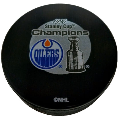 Edmonton Oilers 1990 Stanley Cup Champions Collectible Hockey Puck