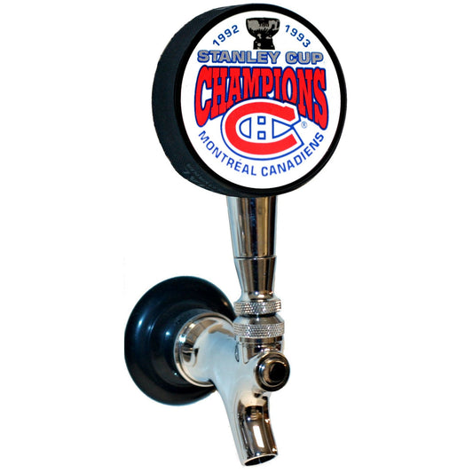 Montreal Canadiens 1993 Stanley Cup Champions Hockey Puck Beer Tap Handle