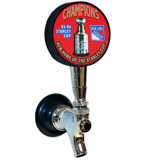 New York Rangers 1994 Stanley Cup Champions Hockey Puck Beer Tap Handle