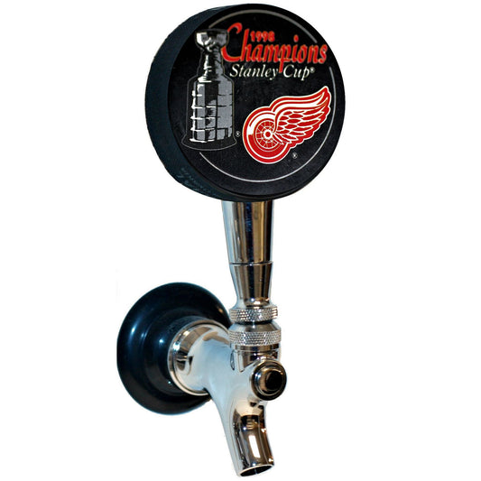 Detroit Red Wings 1998 Stanley Cup Champions Hockey Puck Beer Tap Handle