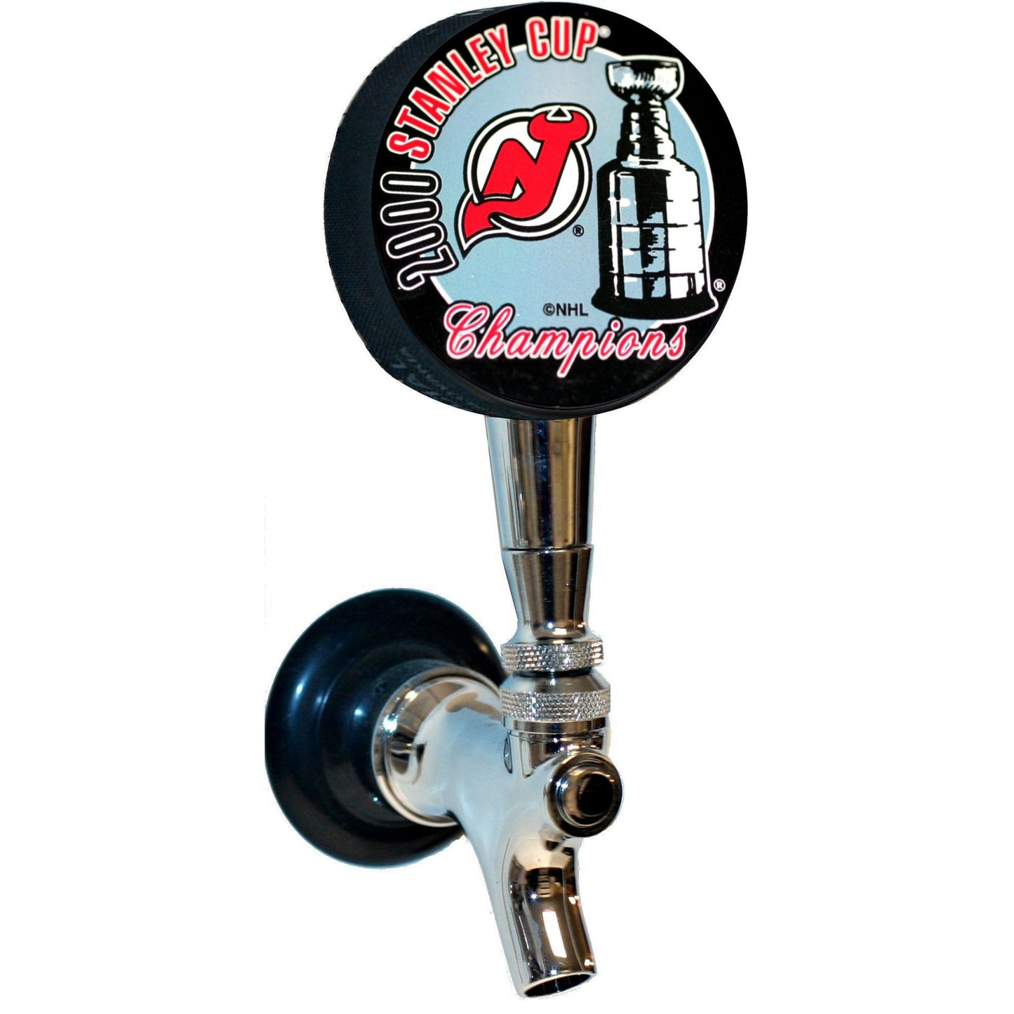 New Jersey Devils 2000 Stanley Cup Champions Hockey Puck Beer Tap Handle